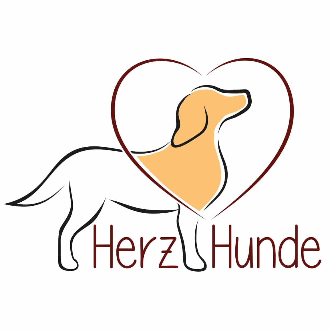 Logo Herzhunde , Hundelogo